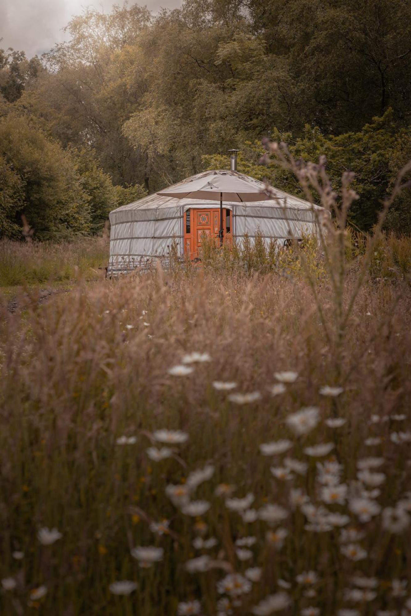 Hotel Gilfach Gower Farm Luxury Yurt With Hot Tub Ammanford Zewnętrze zdjęcie